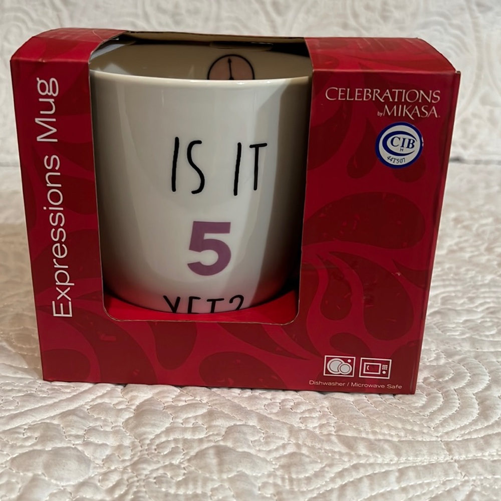 Celebrations by Mikasa‎ Expressions Mug, new in package